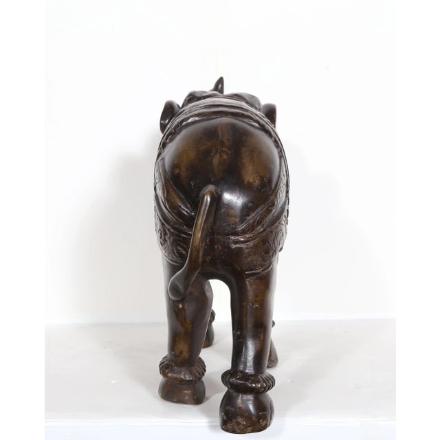 Bronze Elephant Bronze Sculpture, Unknown For Sale - Image 8 of 11
