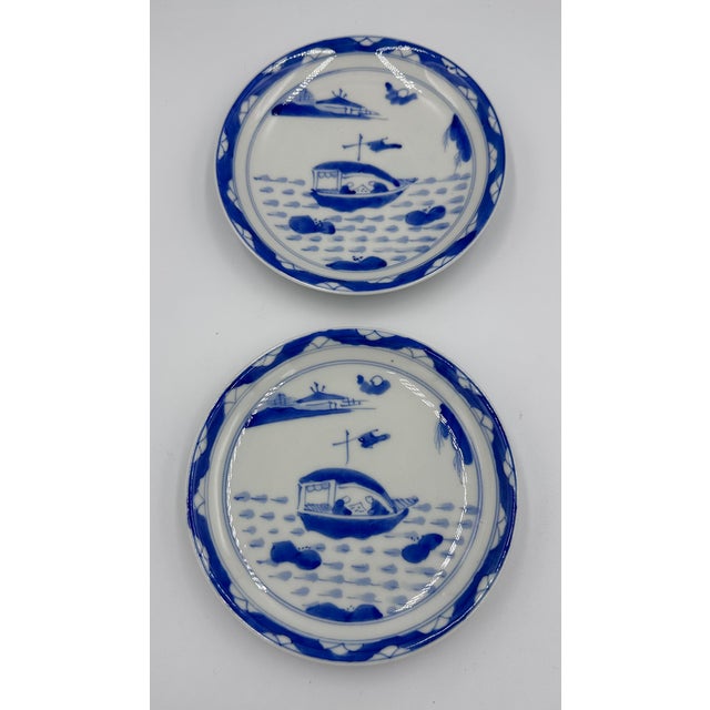 Step back in time with this exquisite antique Japanese Imari Ware porcelain plate set. These beautiful pieces showcase the...