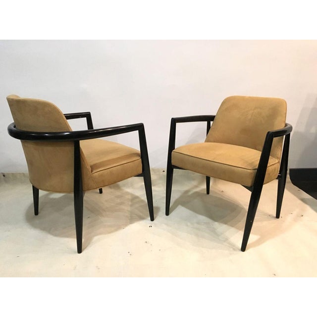 Mid-Century Modern Vintage Club Chairs by Maurice Bailey, Set of 2 For Sale - Image 3 of 9