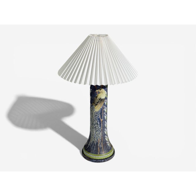 Mid-Century Modern Alingsås Keramik, Large Table Lamp, Stoneware, Sweden, 1960s For Sale - Image 3 of 12