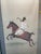 Japanese Late 20th Century Japanese Equestrian Scene 4 Panel Screen For Sale - Image 3 of 5
