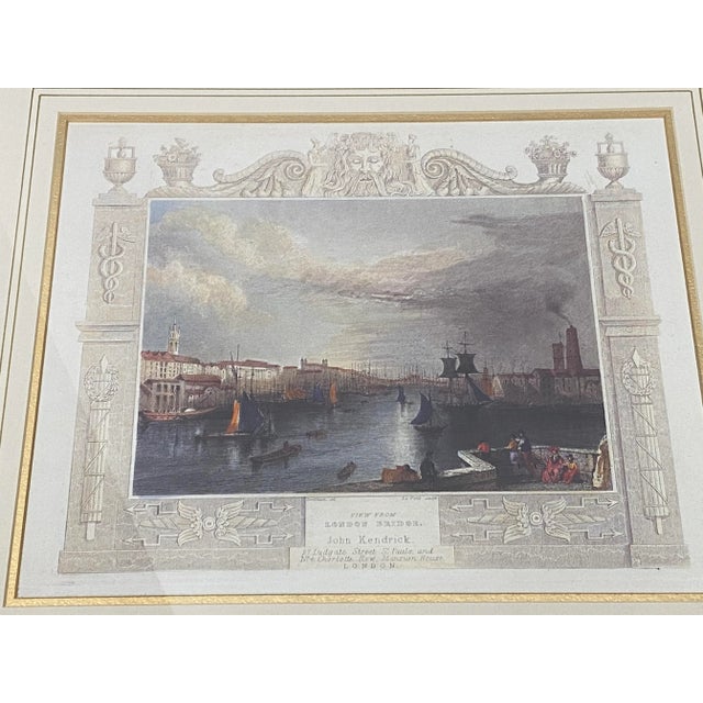 Impressionist Set of Three "Thames River Views" Framed Prints Late 20th C. For Sale - Image 3 of 13