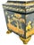 Chinoiserie 19th Century England Regency Chinoiserie Black Lacquer Tea Caddy For Sale - Image 3 of 12