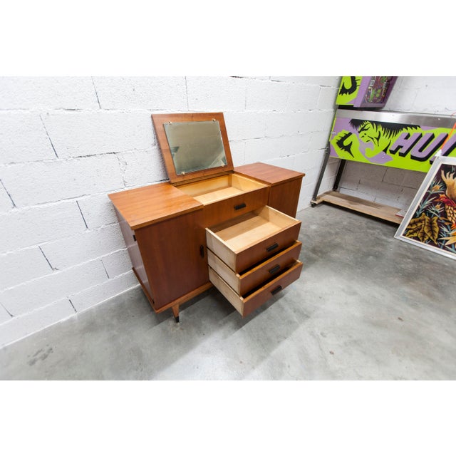 Vintage Teak Dressing Table, 1960s For Sale - Image 6 of 18