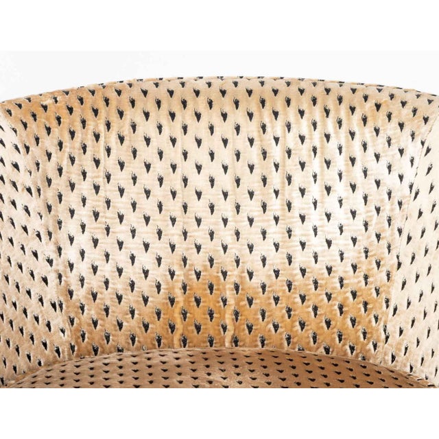 Milo Baughman Milo Baughman Style Upholstered Tub Chairs, Pair For Sale - Image 4 of 6