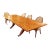Vintage Art Deco Style Rectangular Extension Dining Table For Sale