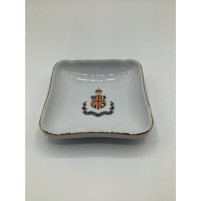 A beautiful vintage porcelain Claridge’s Hotel London, pin dish/ashtray made in France. Claridge’s is one of the world’s...