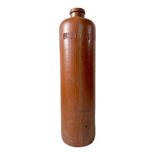 Vintage Stoneware Erven Lucas Bols Het Lootsje Amsterdam Bottle For Sale