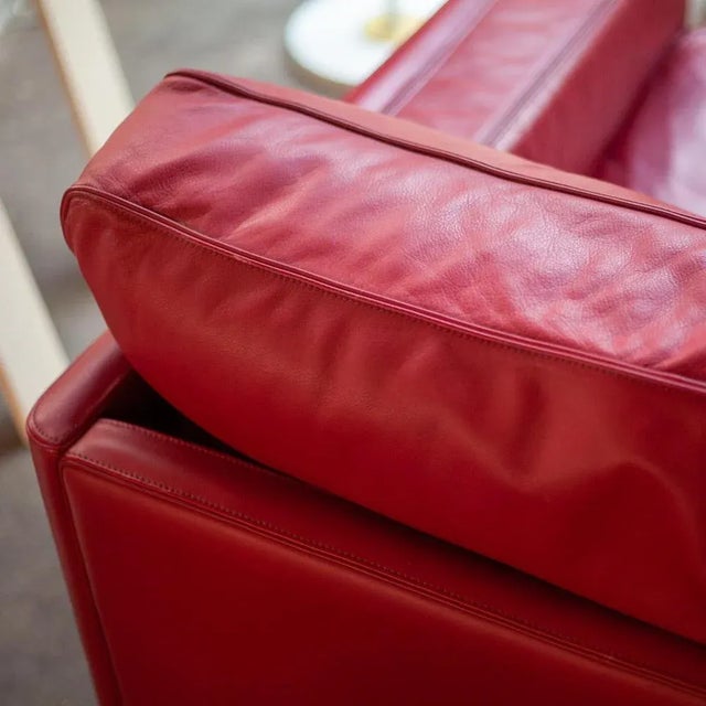 Model Socrates Red Armchair by Poltrona Frau, 1980s For Sale - Image 6 of 9