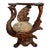 Early 19th Century Antique Hand Carved French Bird Vanity Chair For Sale