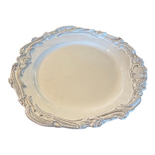 1 - Astier De Villatte Handmade French White Ceramic Charger Plate – Signed For Sale