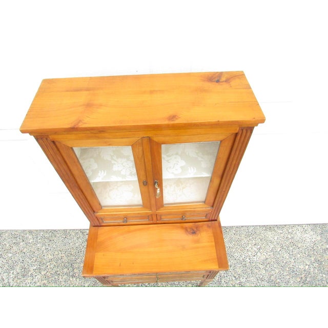 Antique French Fruitwood Secretary Desk For Sale - Image 10 of 18