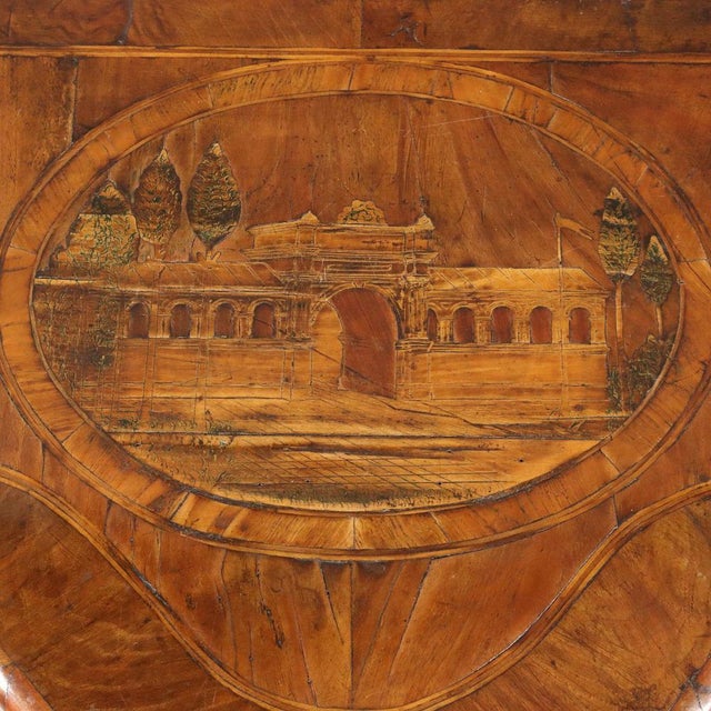 19th Century Walnut Drop-Shaped Console For Sale - Image 10 of 12