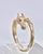 2010s 14k Yellow Gold Horse Ring Doves by Doron Paloma Size 6.75 For Sale - Image 5 of 10