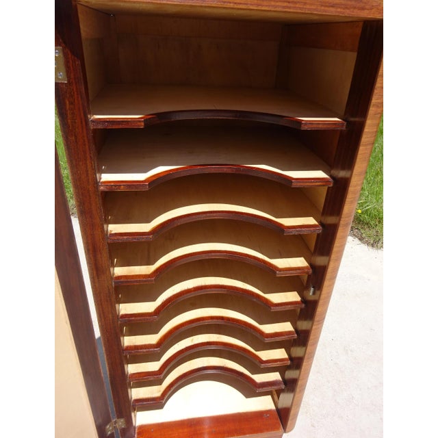 Vintage Art Deco Filing Cabinet, 1940s For Sale - Image 4 of 18