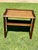 Sienna 1960s, Woven/Texturized Top End Table With Slanted Shelf for Storage of Magazines/Books/Papers, MCM For Sale - Image 8 of 9