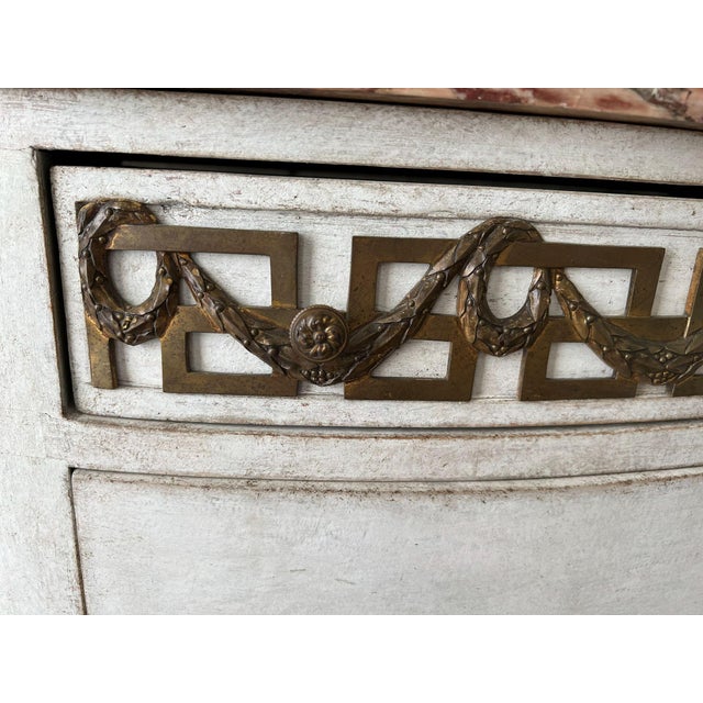 19th Century Swedish Gustavian Demi-Lune Commode For Sale - Image 9 of 11
