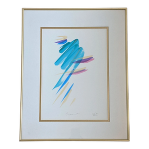 Abstract Contemporary Painting Titled "Colors" Signed and Dated
