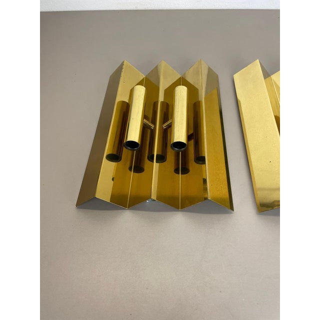 German Wall Light in Brass from WKR Leuchten, 1970s, Set of 2 For Sale - Image 6 of 18