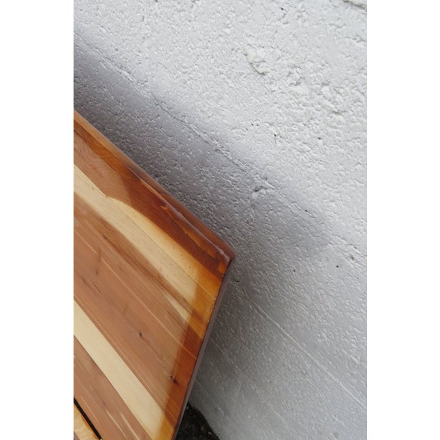 Late 20th Century Solid Cedar Hope Chest Blanket Trunk Bench 6175 For Sale - Image 13 of 18