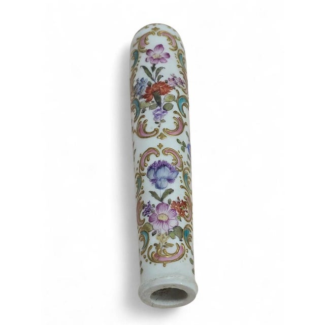 Hand-Painted Porcelain Door Handle, 19th Century For Sale - Image 6 of 11