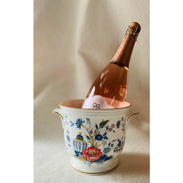 Staffordshire English Bone China Cachepot — Penang Pattern Chinoiserie For Sale - Image 11 of 17