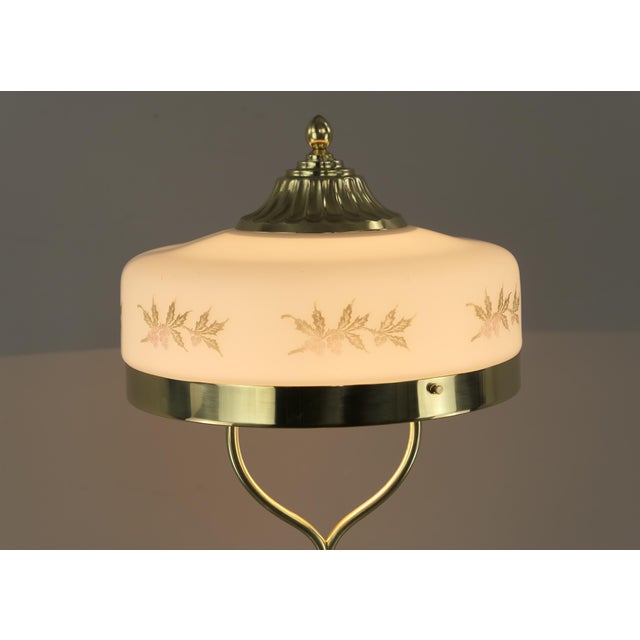 Art Nouveau Ladies Table Lamp in Brass, 1890s For Sale - Image 9 of 18