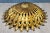 1950s 1950s Gold Metal Tole Sunburst Shade for Ceiling Light Fixture, Made in Italy For Sale - Image 5 of 18