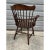Brown Pair of Vintage Hitchcock Style Solid Wood Windsor Open Armchairs. For Sale - Image 8 of 12