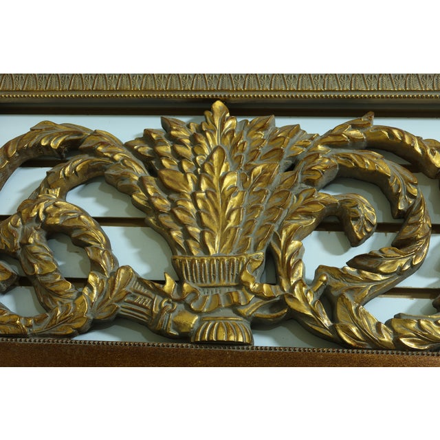 Glass Maitland Smith Regency Style Gold Framed Mirror For Sale - Image 7 of 10