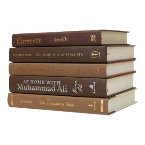 Decorative Books - Chocolate Book Stack - 5 Brown Books