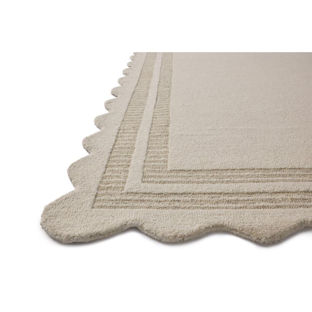 Transitional Chris Loves Julia x Loloi Scottie Ivory / Grey 2'-0" x 5'-0" Accent Rug For Sale - Image 3 of 7