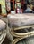 Wood Pair of Vintage Purple Velvet and Wooden Ottomans For Sale - Image 7 of 12