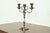Victorian Tiffany & Co. Style Antique Victorian Silverplate Three-Light Candelabra For Sale - Image 3 of 16