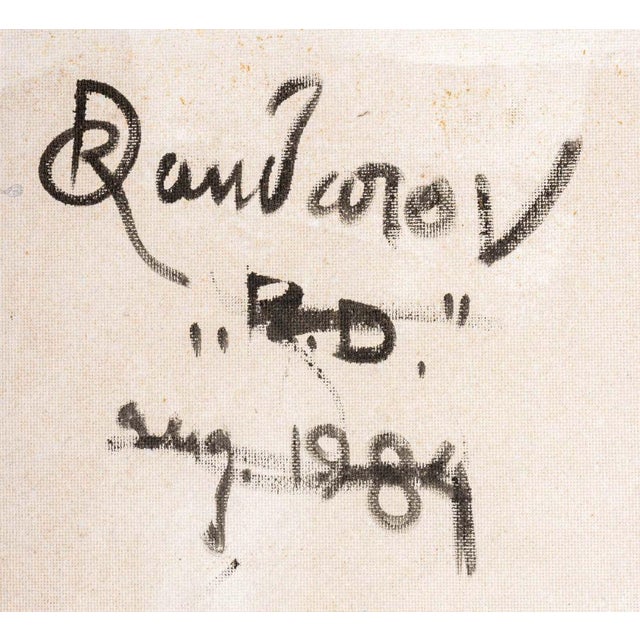 1980s Robert Dandarov "Vincent" Oil on Masonite For Sale - Image 10 of 10