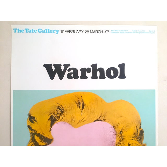 Andy Warhol Rare Vintage 1971 Lithograph Print Tate Gallery London