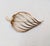 Mid-Century Modern Vintage 1950s Signed Napier Modernist Goldtone Strawberry Brooch For Sale - Image 3 of 7