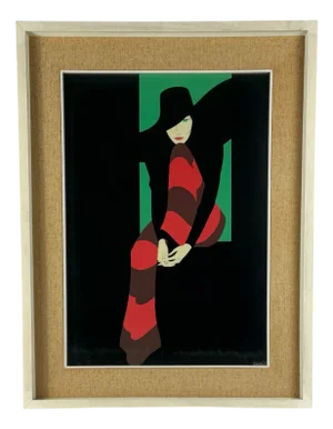 Amleto Dalla Costa, Composition, 1980s, Original Serigraph, Framed