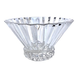 Late 20th Century Rosenthal Cllassic Lead Crystal Fluted Bowl For Sale