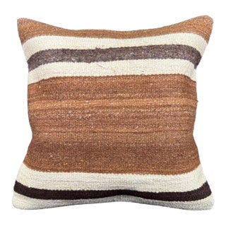 Turkish Hemp Pillow Cushion Natural Beige Brown Cushion Cover 20x20 For Sale