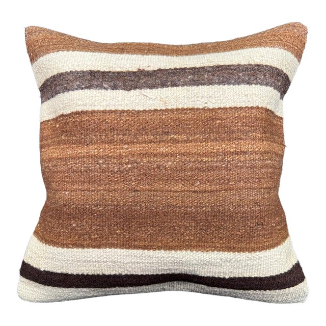 Turkish Hemp Pillow Cushion Natural Beige Brown Cushion Cover 20x20 For Sale