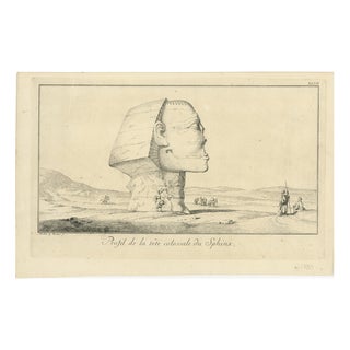 Norden & Tuscher, Sphinx of Giza, 1755, Paper For Sale