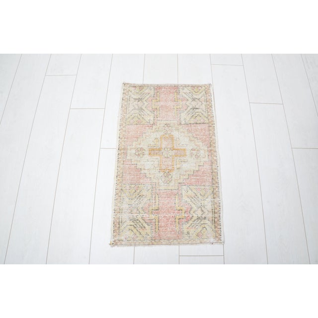 Handmade wool carpet in Turkish Anatolia , Vintage Oushak Rug,Turkish Vintage Anatolian Rug, Handmade wool Rug . One Of...