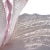 Glass Murano Vintage Pink Aventurine Flecks White Zanfirico Ribbons Italian Art Glass Fazzoletto Handkerchief Vase For Sale - Image 7 of 10
