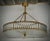 Mid-Century Murano Glass and Brass Chandelier For Sale - Image 9 of 11