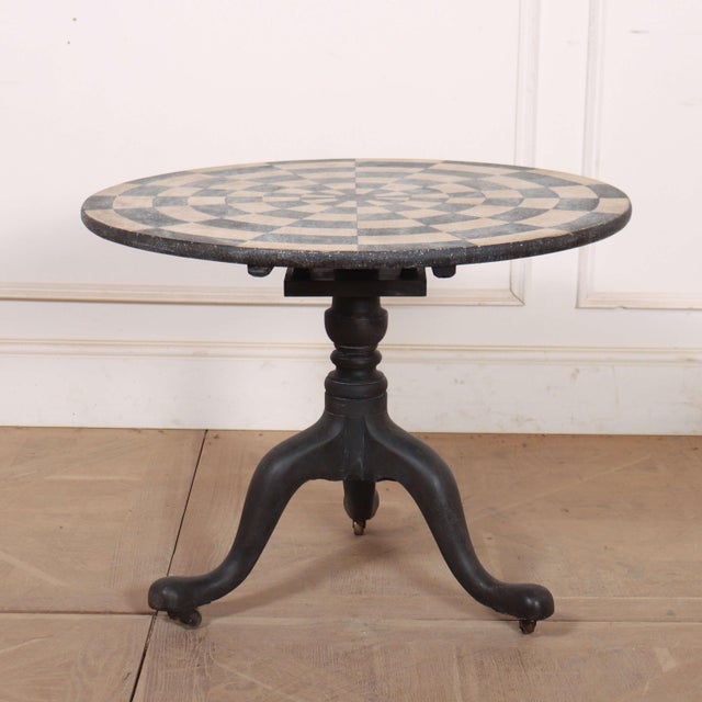 English Painted Tripod Table For Sale - Image 9 of 9