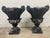Victorian Pair of Large 31" Mid-Century Cast Stone Campana Garden Urns - Asheville Estate Rescue For Sale - Image 3 of 12