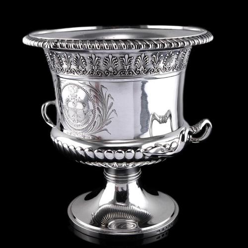 Antique Georgian Regency Silver Wine Cooler by Paul Storr, London, 1810 For Sale - Image 17 of 18