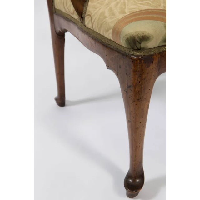 18th Century Walnut Italian Open Back Armchair For Sale - Image 9 of 13