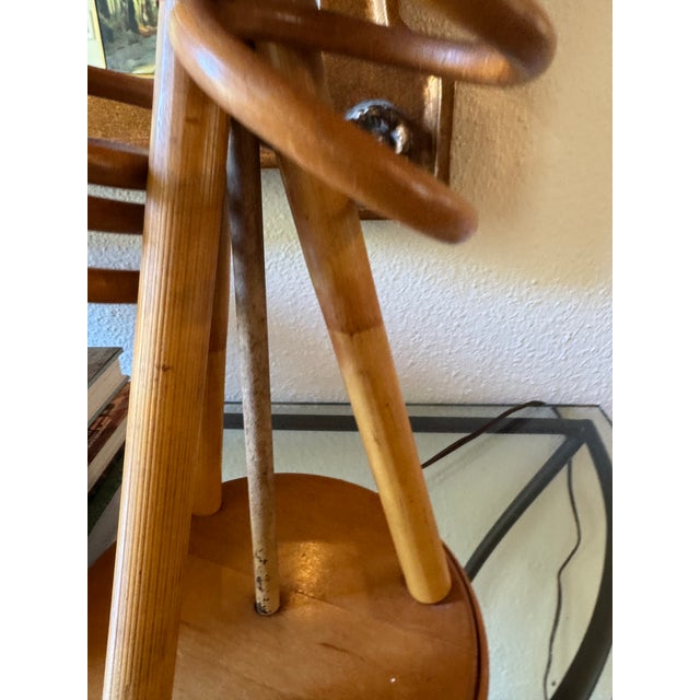 1950s 1950s Mid-Century Modern Rattan Table Lamp For Sale - Image 5 of 11